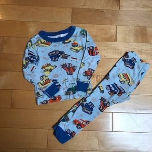 Hanna Andersson construction vehicles pajamas